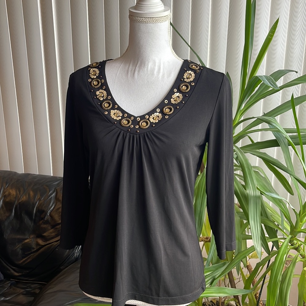 Debbie Morgan beaded top size small